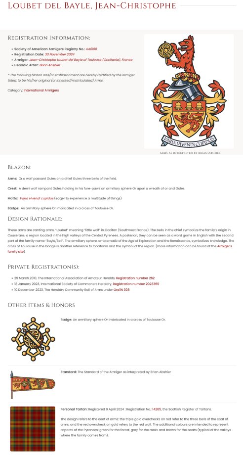 Armorial Roll of Arms of the Society of American Armigers