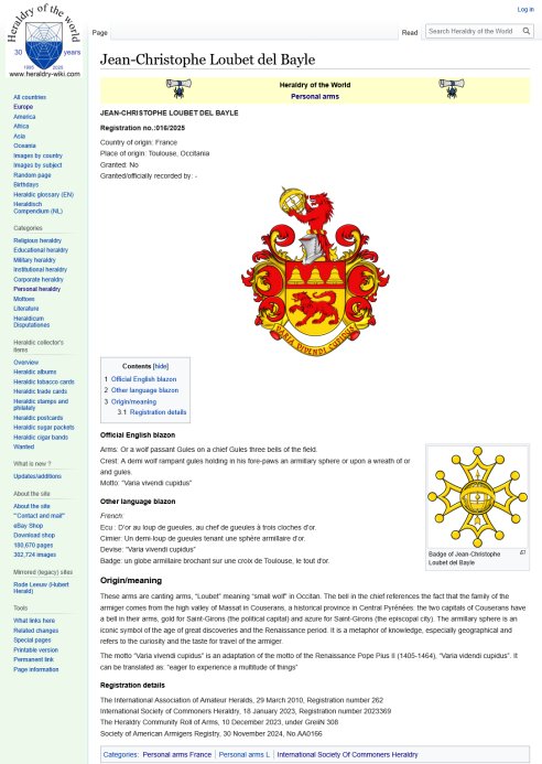 Heraldry of the World