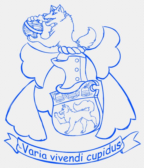Esquisse de blason Loubet del Bayle, Vega Gwyllgi Solari