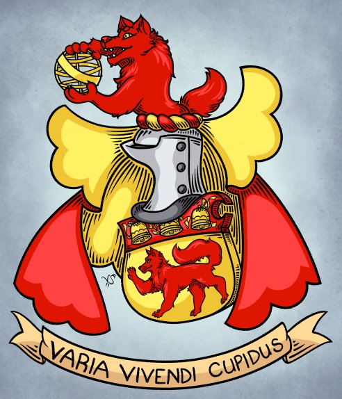 Esquisse de blason Loubet del Bayle, Vega Gwyllgi Solari