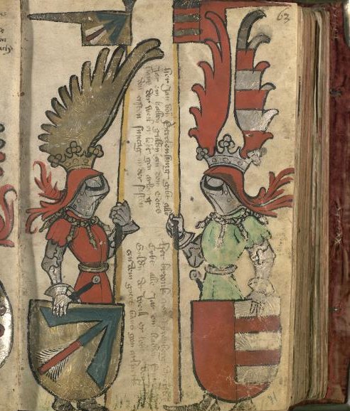 Extrait du Botenbuch der Bruderschaft des heiligen Christophorus am Arlberg