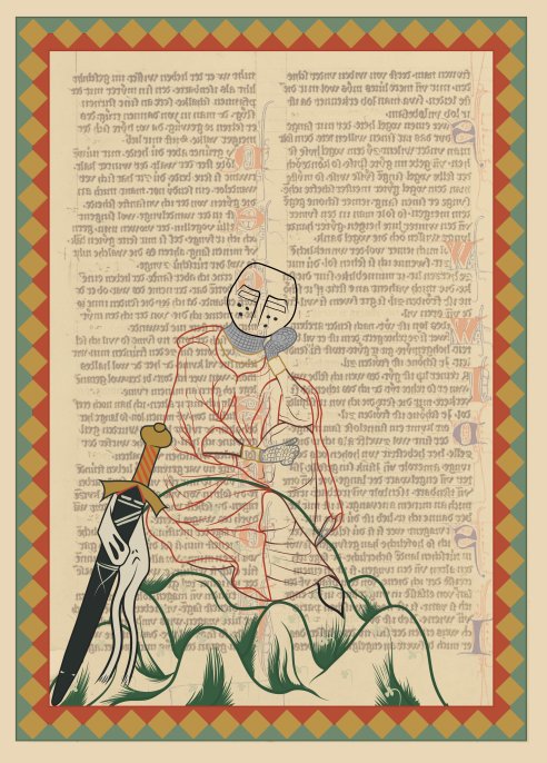 Composition dans le style du Codex Manesse par Mario Pérez López