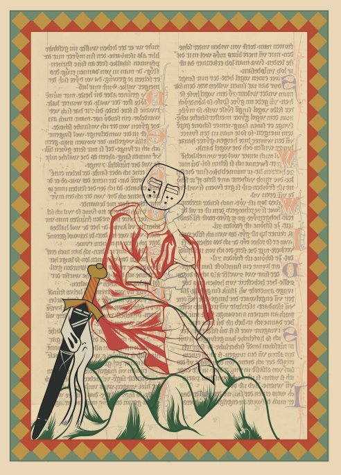 Composition dans le style du Codex Manesse par Mario Pérez López
