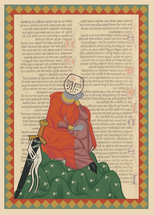 Composition dans le style du Codex Manesse par Mario Pérez López