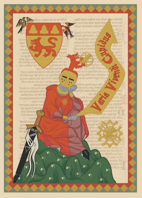 Composition dans le style du Codex Manesse par Mario Pérez López