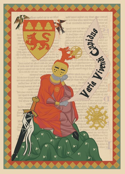 Composition dans le style du Codex Manesse par Mario Pérez López