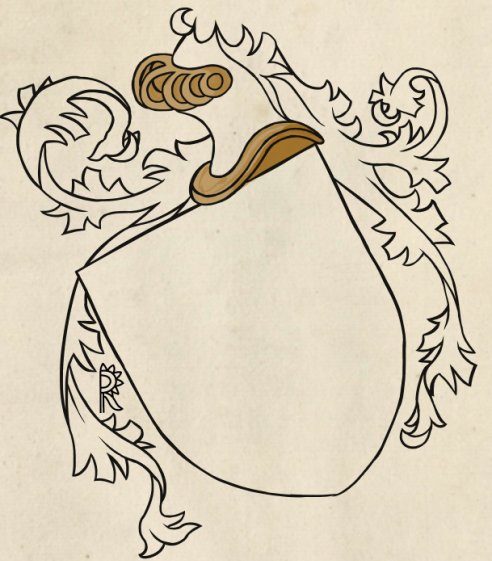Esquisse d'armoiries Loubet del Bayle par Alexis dans le style Eichstätter