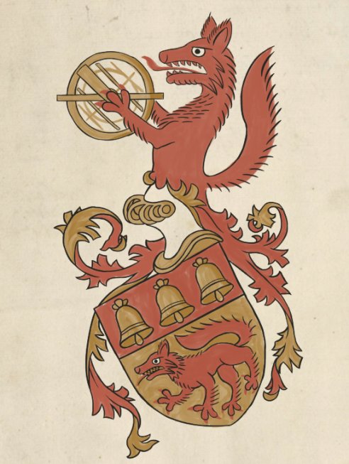 Esquisse d'armoiries Loubet del Bayle par Alexis dans le style Eichstätter