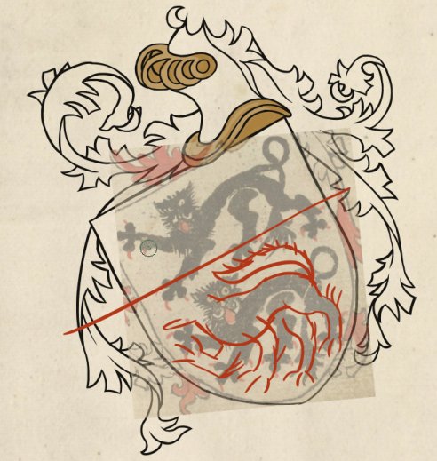 Esquisse d'armoiries Loubet del Bayle par Alexis dans le style Eichstätter