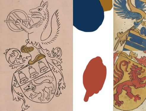 Esquisse d'armoiries Loubet del Bayle par Alexis dans le style Eichstätter