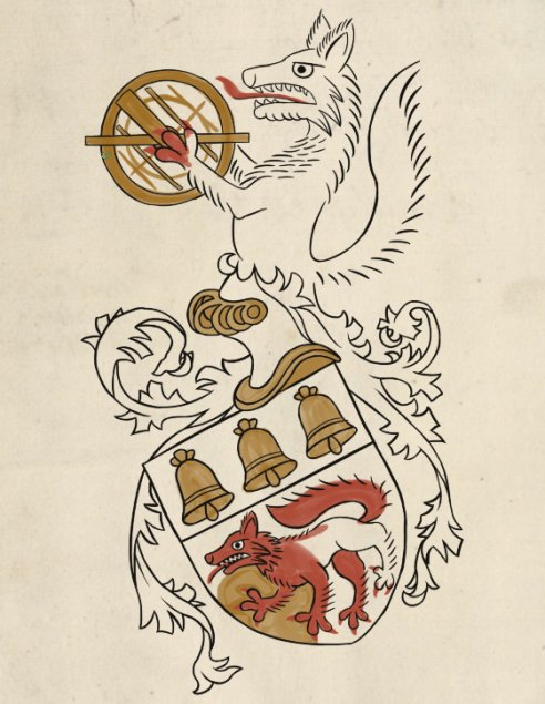 Esquisse d'armoiries Loubet del Bayle par Alexis dans le style Eichstätter