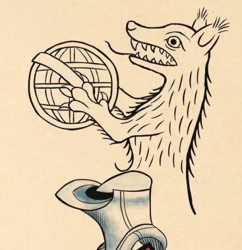 Esquisse d'armoiries Loubet del Bayle par Alexis dans le style Scheibler