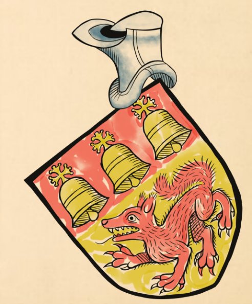 Esquisse d'armoiries Loubet del Bayle par Alexis dans le style Scheibler