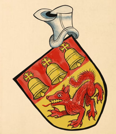 Esquisse d'armoiries Loubet del Bayle par Alexis dans le style Scheibler