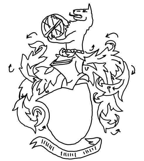 Esquisse de blason Loubet del Bayle, Tobias Frick