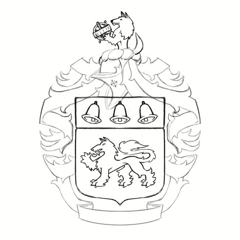 Esquisse de blason Loubet del Bayle, Tristan Souchon