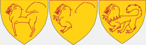Esquisse, Armoiries 2D Loubet del Bayle par Firebet