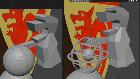 Esquisse, Armoiries 3D Loubet del Bayle par Firebet