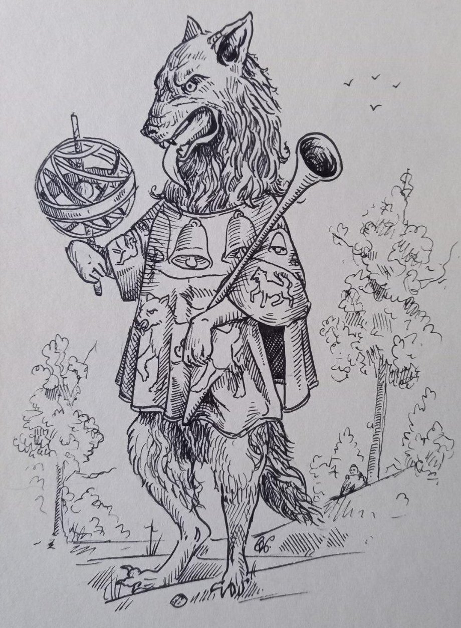 Loup au tabard Loubet del Bayle par Kilian Horn