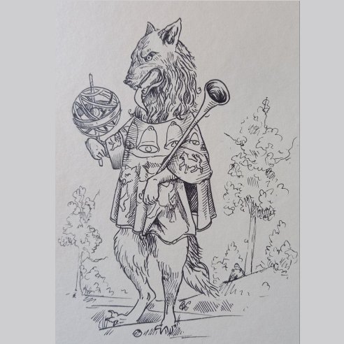 Loup au tabard Loubet del Bayle par Kilian Horn