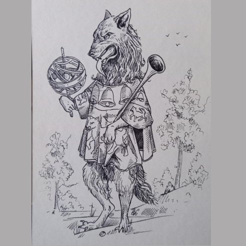 Loup au tabard Loubet del Bayle par Kilian Horn