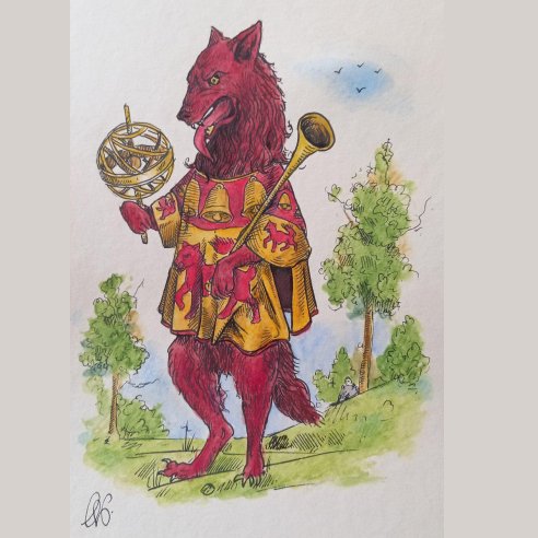 Loup au tabard Loubet del Bayle par Kilian Horn