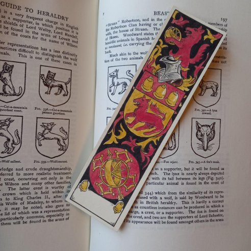 Marque page armorié Loubet del Bayle par Kilian Horn