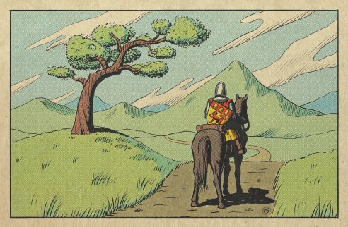 Chevalier des sept royaumes aux armes Loubet del Bayle par Luke Anderson