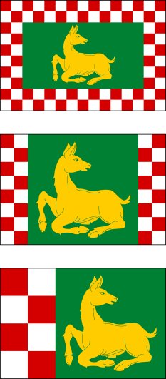 Esquisses de drapeaux Kolouch par Kryštof Huk (Českou vexilologickou společností)