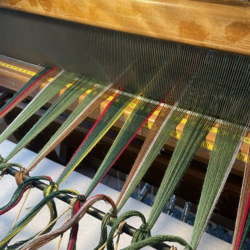 Tartan de chasse Loubet del Bayle, Tissage Laurence Caillet, Tartan & Cie