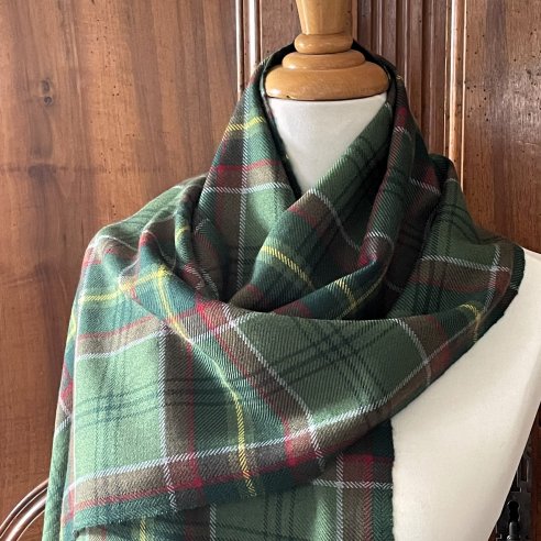 Tartan de chasse Loubet del Bayle, Tissage Laurence Caillet, Tartan & Cie