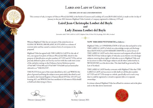 Lady Zuzana & Laird Jean-Christophe Loubet del Bayle