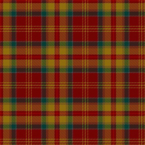 Tartan Loubet del Bayle, 'Loup rouge & cloches d’or'